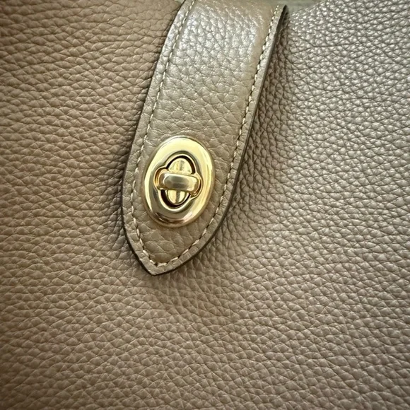 COACH Hadley Convertible Shoulder/Crossbody in Dark Stone with Gold Hardware - Picture 5 of 9